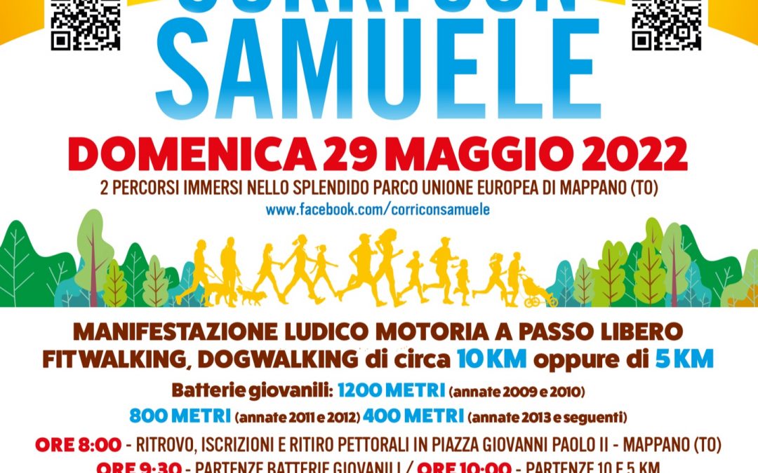 Corri con Samuele 2022 – SAVE THE DATE