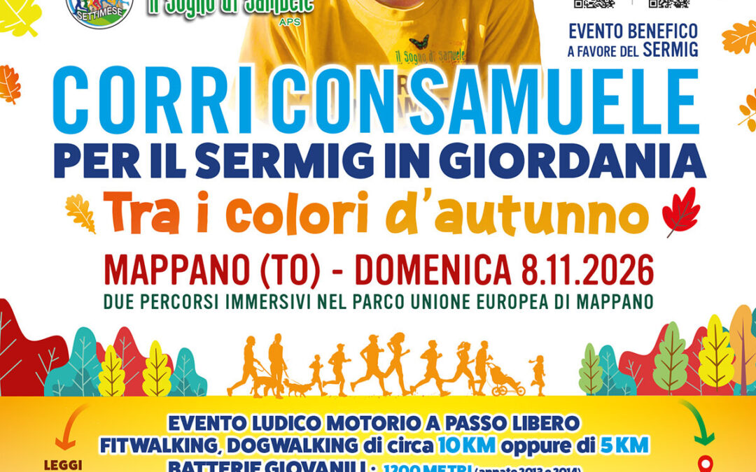 Corri con Samuele tra i Colori d’Autunno 2026